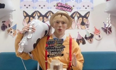 MONSTA X's Minhyuk SBS Inkigayo Birthday Celebration