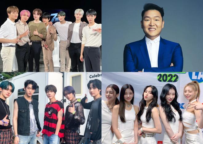 NCT DREAM, PSY, ITZY, TXT