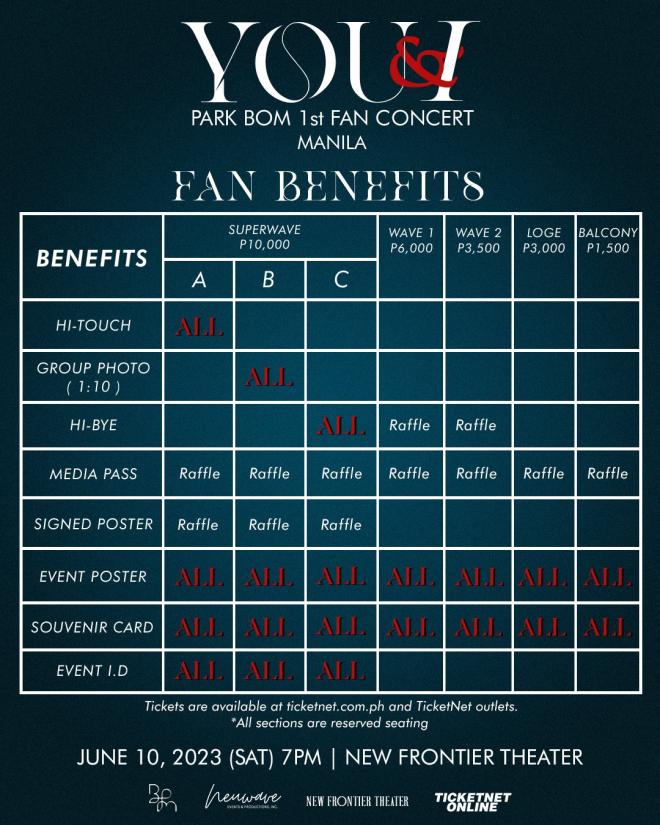 park bom fan concert manila fan benefits